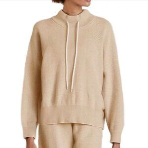 VARLEY | Maceo Knit Mockneck Pullover Sweatshirt in Ginger | Sz S